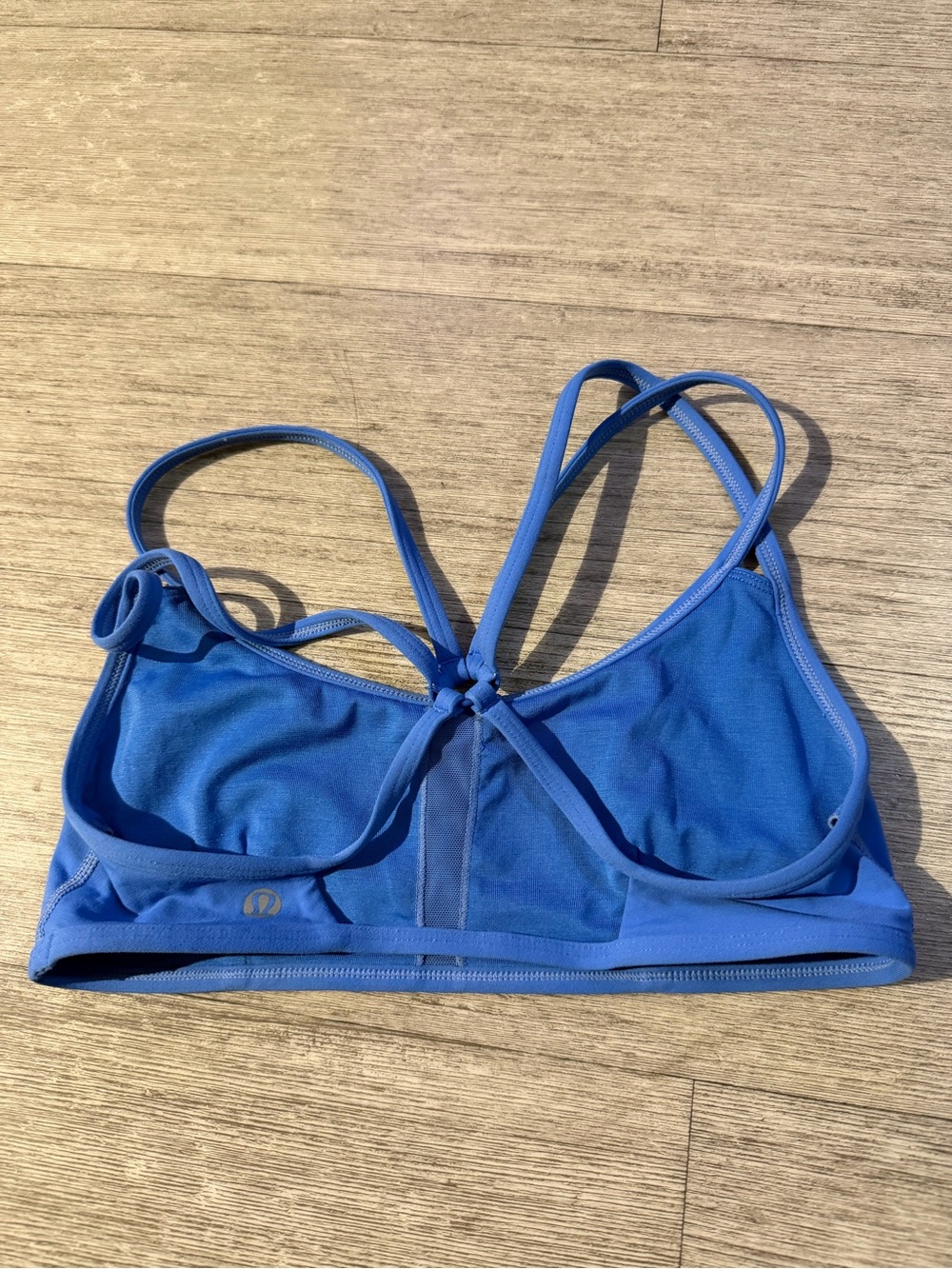 lululemon athletica cobalt blue strappy sports bra